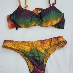 Multicolor Bikini Set